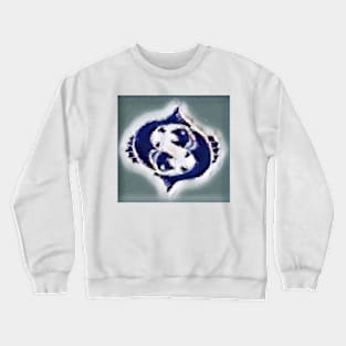 Pisces in Blue Crewneck Sweatshirt